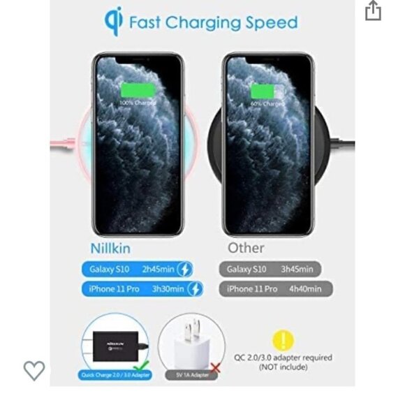 iphone Android Charger pink with usb cable - Picture 3 of 10